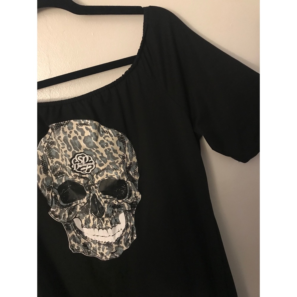 Leopard skull maxi dress
